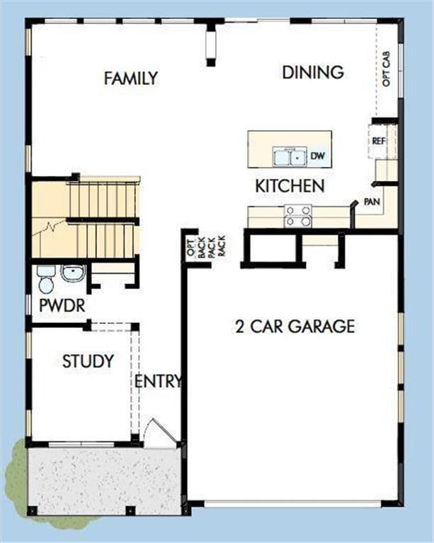view of room layout