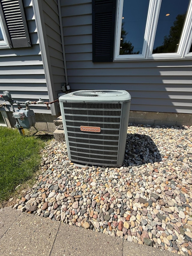 411 Vernon Ave, Morgan, MN 56266 - exterior view of a central air condition unit and gas meter
