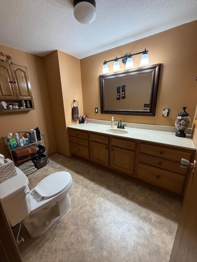 411 Vernon Ave, Morgan, MN 56266 - bathroom featuring vanity and a textured ceiling