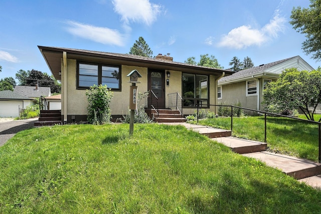 1464 Kent St, Saint Paul, MN 55117 - view of front facade featuring stucco siding and a chimney