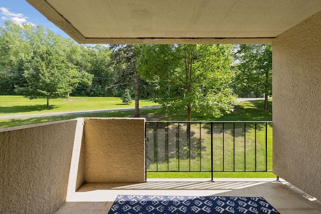 6650 Vernon Ave S Unit 111, Edina, MN 55436 - balcony with view of scattered trees