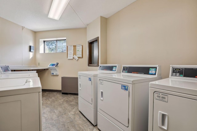 6650 Vernon Ave S Unit 111, Edina, MN 55436 - community laundry featuring separate washer and dryer and baseboards