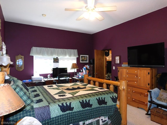 37452 Deer St, Aitkin, MN 56431 - bedroom with carpet and ceiling fan