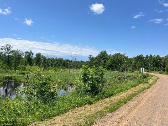 37452 Deer St, Aitkin, MN 56431 - view of dirt / gravel road with a water view and a view of trees