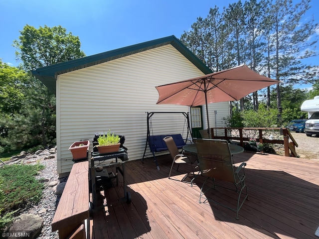 37452 Deer St, Aitkin, MN 56431 - view of wooden terrace