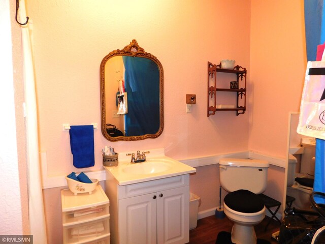 37452 Deer St, Aitkin, MN 56431 - bathroom featuring vanity and toilet