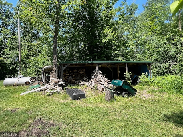 37452 Deer St, Aitkin, MN 56431 - rear view of property with a lawn