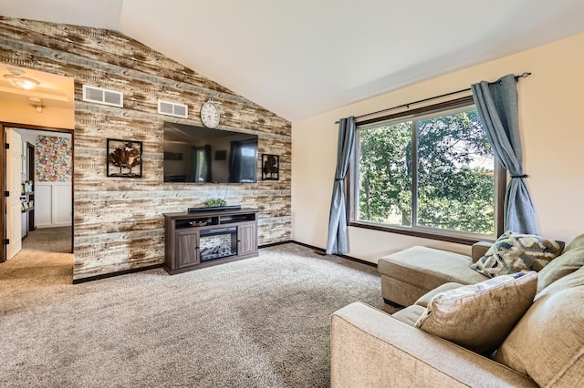 40224 Golden Way, North Branch, MN 55056 - living room with vaulted ceiling and carpet floors