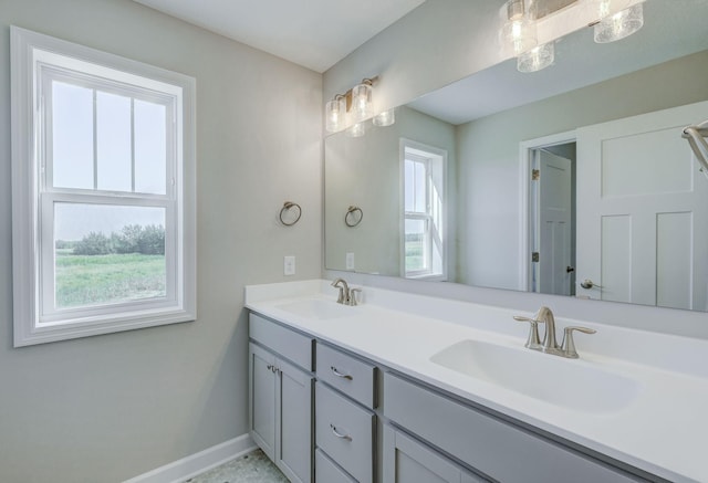 2885 Trinity Dr, Shakopee, MN 55379 - bathroom with plenty of natural light and double vanity