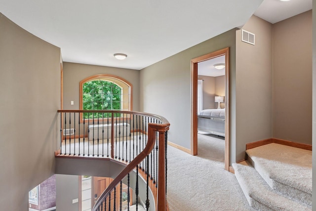 15208 Fairway Heights Rd NW, Prior Lake, MN 55372 - hall with an upstairs landing and carpet