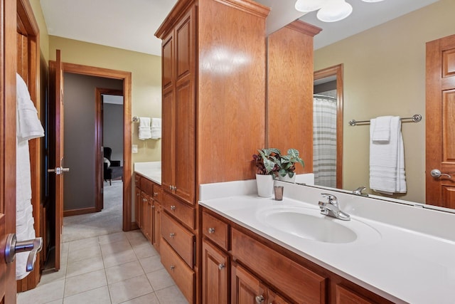 15208 Fairway Heights Rd NW, Prior Lake, MN 55372 - bathroom featuring double vanity and tile patterned flooring