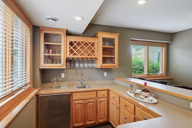 15208 Fairway Heights Rd NW, Prior Lake, MN 55372 - indoor wet bar featuring recessed lighting