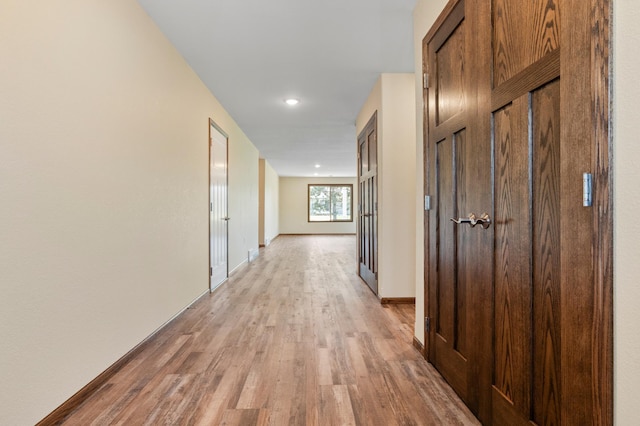 607 Colfax St, Parkers Prairie, MN 56361 - corridor with light wood-type flooring and recessed lighting