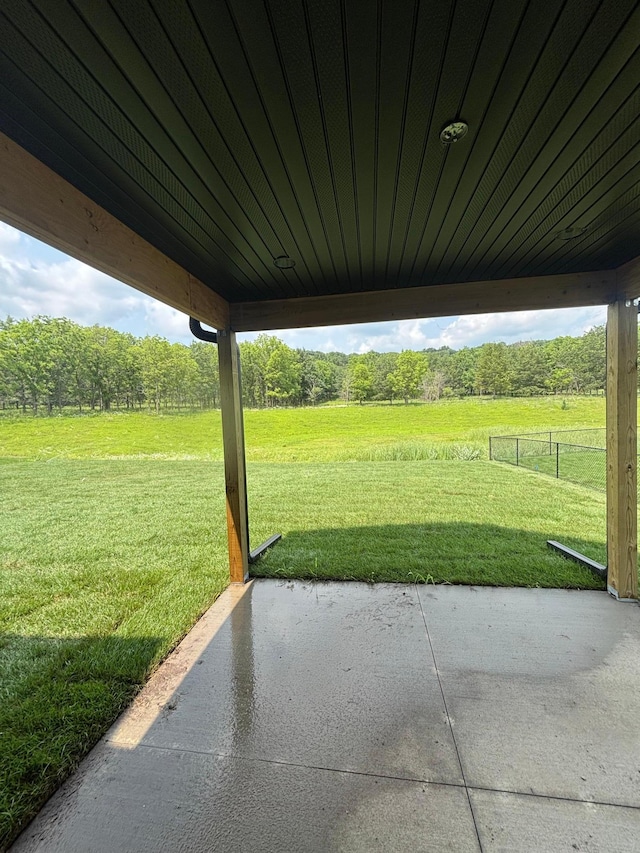 3641 18th St SE, Rochester, MN 55904 - view of patio / terrace featuring a view of countryside