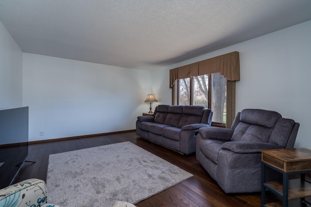 301 Nottingham Ct, North Mankato, MN 56003 - living room with dark wood-style floors and baseboards