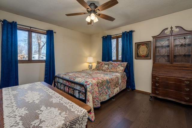 301 Nottingham Ct, North Mankato, MN 56003 - bedroom with wood finished floors, multiple windows, and ceiling fan