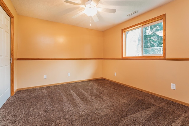 307 Hayden Lake Rd W, Champlin, MN 55316 - carpeted empty room featuring a ceiling fan and baseboards
