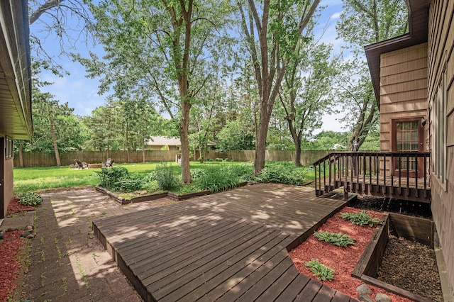11542 Xavis St NW, Coon Rapids, MN 55433 - deck featuring a fenced backyard