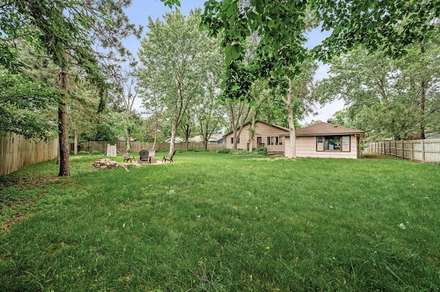 11542 Xavis St NW, Coon Rapids, MN 55433 - fenced backyard with a fire pit