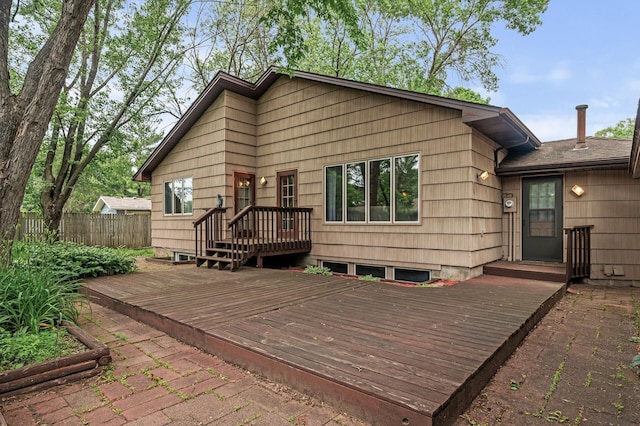 11542 Xavis St NW, Coon Rapids, MN 55433 - back of house with a deck