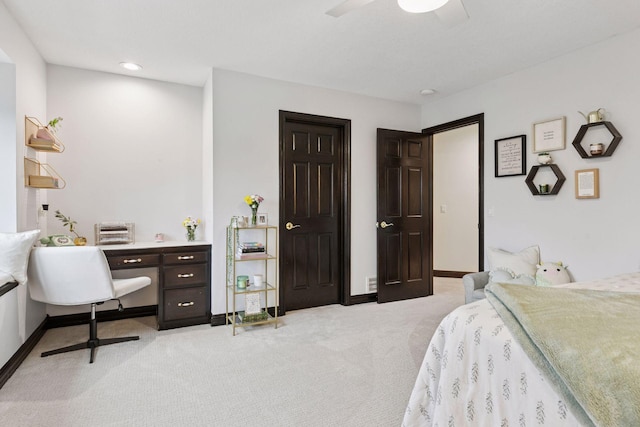10 Apple Orchard Ct, Dellwood, MN 55110 - bedroom with light carpet and a ceiling fan