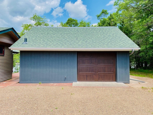 W7486 Burval Dr, Minong, WI 54859 - view of detached garage