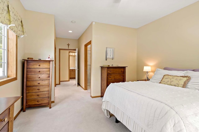 1112 Iris Dr, White Bear Twp, MN 55127 - bedroom with light colored carpet and recessed lighting