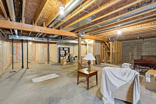 1112 Iris Dr, White Bear Twp, MN 55127 - view of unfinished below grade area