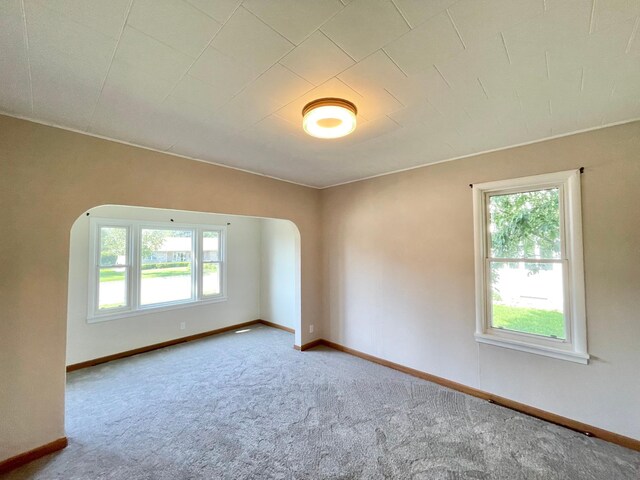 422 Sanborn St, Springfield, MN 56087 - carpeted spare room with arched walkways and baseboards