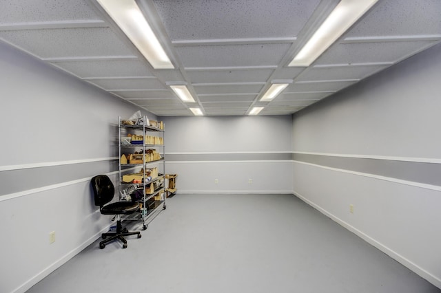 28395 Far N Dr, Nevis, MN 56467 - unfurnished office featuring baseboards and finished concrete floors