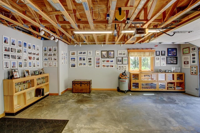 28395 Far N Dr, Nevis, MN 56467 - miscellaneous room with concrete floors and a garage