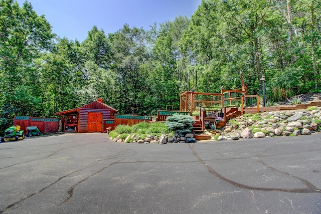 28395 Far N Dr, Nevis, MN 56467 - exterior space featuring a chimney and a shed