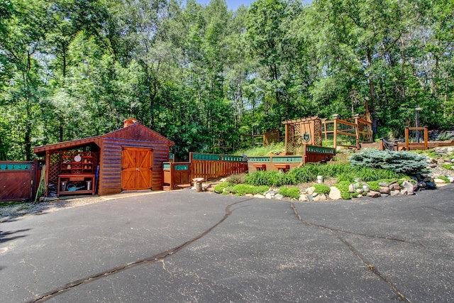 28395 Far N Dr, Nevis, MN 56467 - exterior space with view of scattered trees and a storage unit