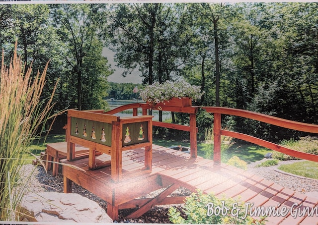 28395 Far N Dr, Nevis, MN 56467 - view of wooden terrace