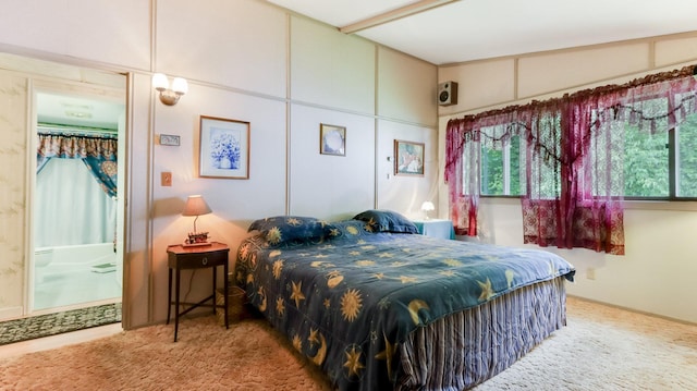 2104 US Highway 8, Stanley Twp, WI 54822 - bedroom with carpet and connected bathroom