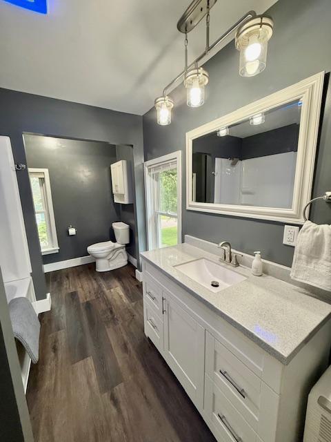 311 Grove St, Redwood Falls, MN 56283 - full bath with vanity and wood finished floors