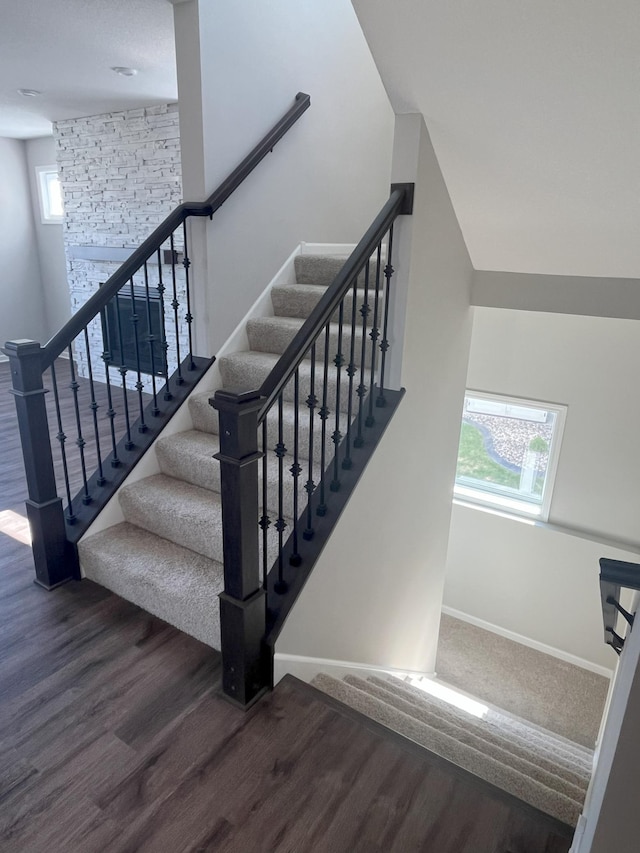 3790 Thrush St, Shakopee, MN 55379 - stairway with wood finished floors