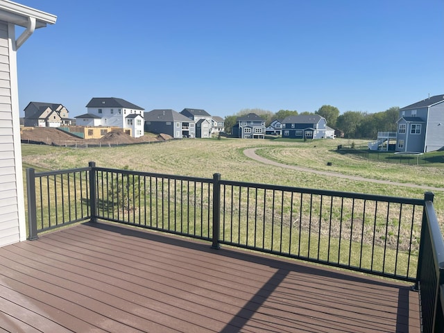 3790 Thrush St, Shakopee, MN 55379 - wooden deck with a residential view