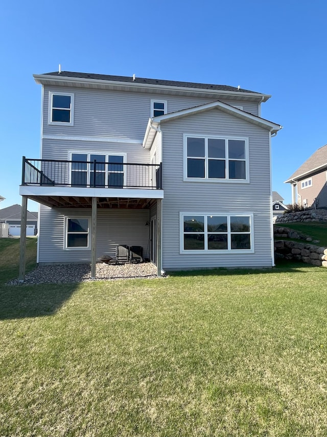3790 Thrush St, Shakopee, MN 55379 - back of house featuring a lawn and a deck