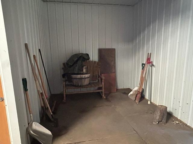 28599 Westwood Ln, Harris Twp, MN 55744 - miscellaneous room with unfinished concrete flooring