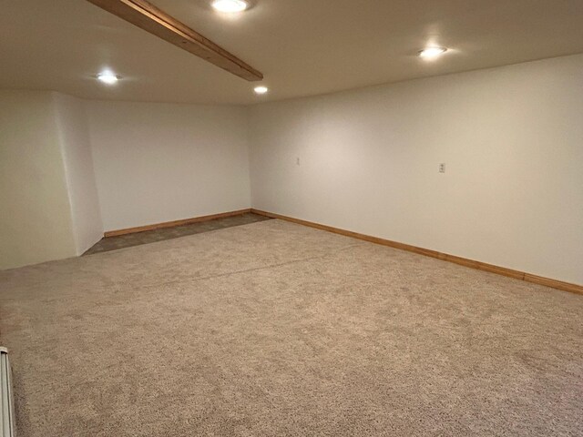 28599 Westwood Ln, Harris Twp, MN 55744 - finished basement featuring carpet flooring and recessed lighting