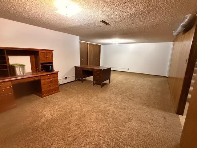 2411 Douglas St, Windom, MN 56101 - unfurnished office with a textured ceiling and carpet