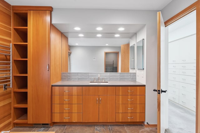 1775 Lexington Ave S Unit 26, Lilydale, MN 55118 - bathroom with vanity, recessed lighting, and a towel warmer