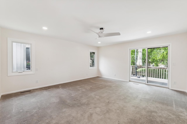 1775 Lexington Ave S Unit 26, Lilydale, MN 55118 - carpeted empty room with a ceiling fan and recessed lighting