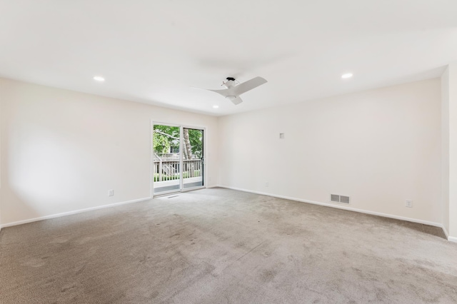 1775 Lexington Ave S Unit 26, Lilydale, MN 55118 - carpeted empty room with ceiling fan and recessed lighting