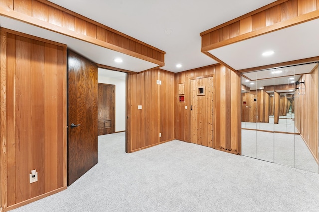 1775 Lexington Ave S Unit 26, Lilydale, MN 55118 - finished basement featuring carpet flooring, recessed lighting, and wooden walls