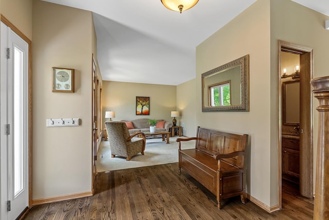 2227 Stone Creek Ln E, Chanhassen, MN 55317 - entryway with dark wood-style floors and baseboards