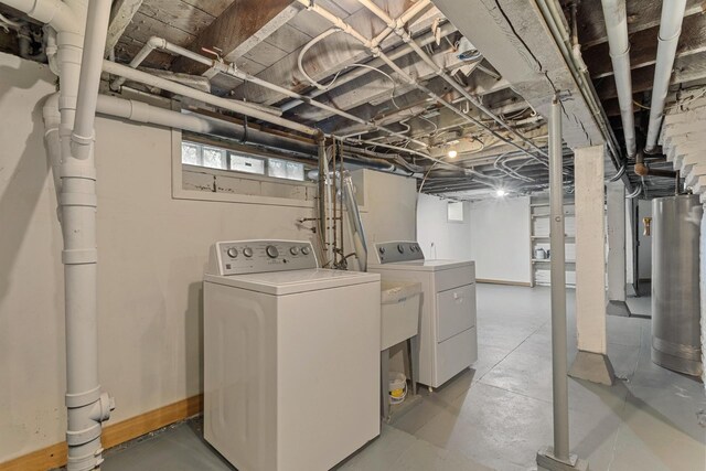 981 Bayless Ave, Saint Paul, MN 55114 - below grade area with independent washer and dryer