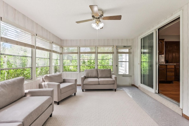 7795 Van Buren St NE, Spring Lake Park, MN 55432 - sunroom / solarium with plenty of natural light and french doors