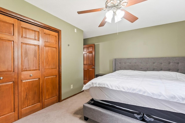 7795 Van Buren St NE, Spring Lake Park, MN 55432 - bedroom with light carpet and ceiling fan